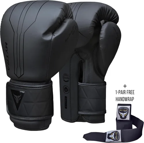 Vista 5 de Mytra Fusion Boxing Gloves Included with Free Hand Wraps Punching Gloves MMA Training Muay Thai Gloves Men & Women Kickboxing Gloves