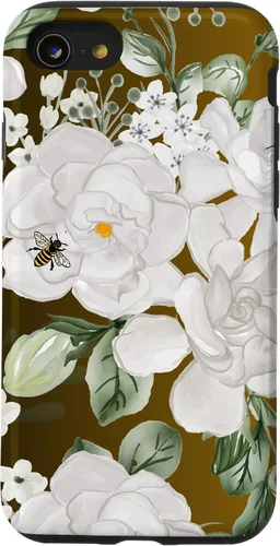 Vista 18 de Funda para iPhone 16 White Gardenia's Nectar Flowing Over