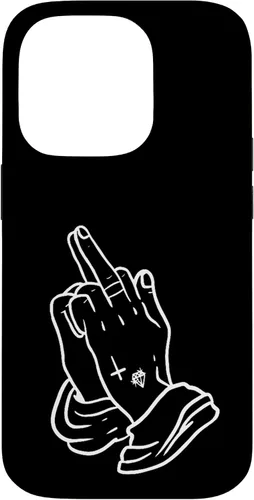 Vista 17 de Praying Hands Show Middle Finger Men's T-Shirt Women Case for iPhone 17