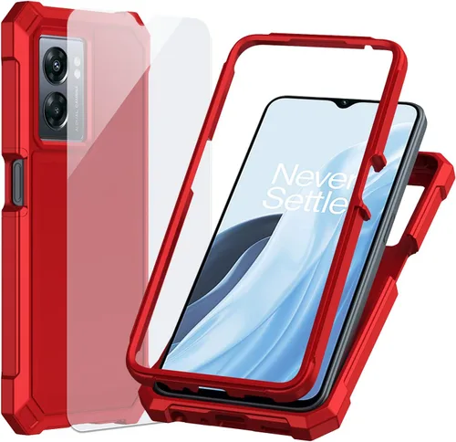 Vista 13 de Ailiber - Funda delgada para OnePlus Nord N300 5G, protector de pantalla Protector de poliuretano termoplástico resistente de doble capa a prueba