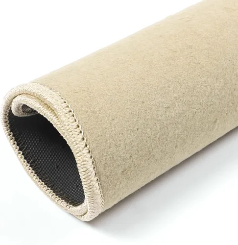 Vista 4 de IKON MOTORSPORTS, tapetes para piso compatibles con BMW F10 Serie 5 Sedán de 4 puertas, 2011-2016, ajuste de fábrica, color beige, de nailon