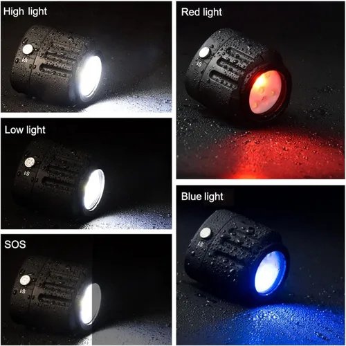 Vista 8 de Seafrogs - Luz LED de video para buceo, impermeable, 130 pies/131.2 ft, blanco, rojo, azul, luces de relleno de cámara con cabezal de bola de 1/4