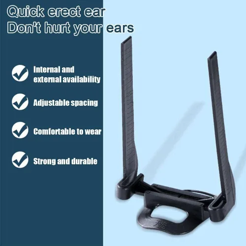 Vista 6 de Doberman - Herramienta de soporte para orejas de perro, kit de corrección fija vertical, soporte vertical de oreja de perro con cinta para perros