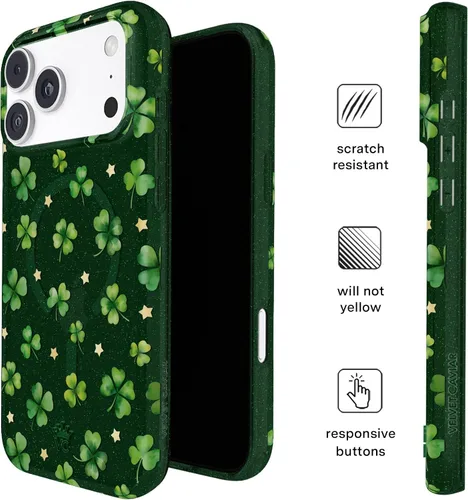 Vista 74 de VELVET CAVIAR Funda para iPhone 15, compatible con MagSafe, probada contra caídas de 10 pies, fundas protectoras de diseño, leopardo color rosa