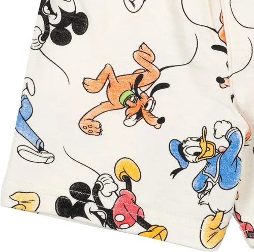 Vista 7 de Disney Mickey Mouse Winnie the Pooh Lion King Goofy Donald Duck Simba - Sudadera y pantalones cortos de felpa francesa para recién nacidos a niños