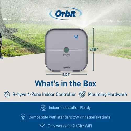 Vista 10 de [Usado] Orbit 57915 B-hyve Controlador inteligente de rociadores para interiores de 4 zonas Controlador de rociadores interiores habilitado