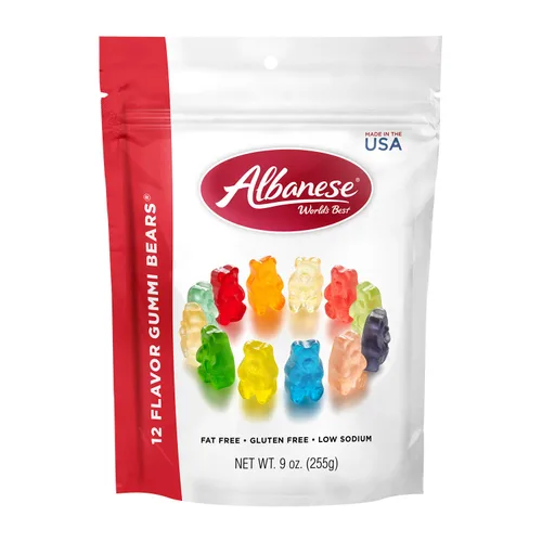 Vista 11 de Albanese World's Best - Ositos de goma de 12 sabores, bajos en sodio, sin grasa, sin gluten, bolsa de 1 onza de caramelo (paquete de 200)