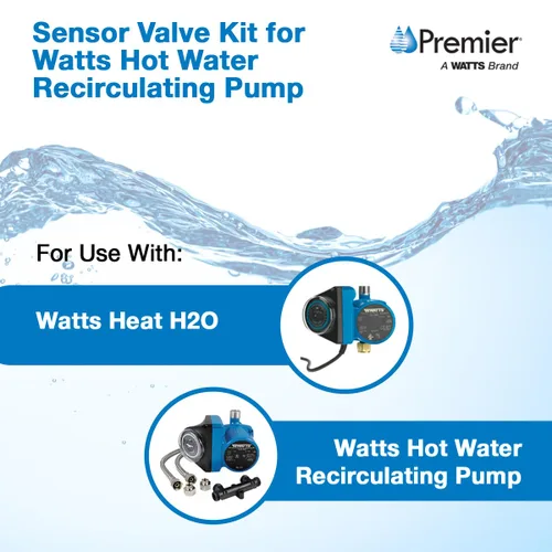 Vista 6 de Watts (596816) kit de válvula con sensor con sistema de recirculación de agua caliente instantánea