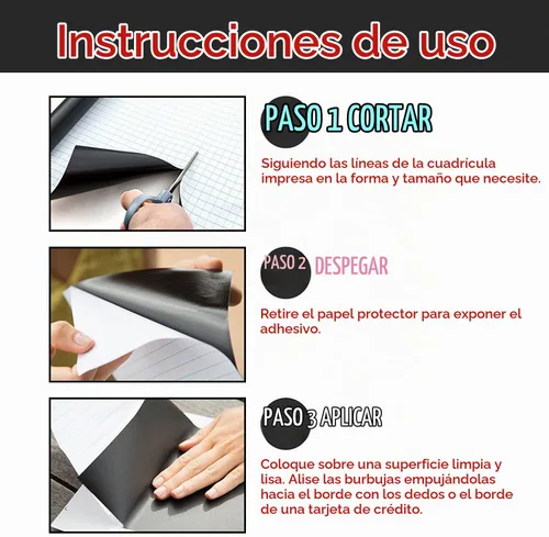 Vista 5 de Papel de contacto para pizarra, calcomanías de pared de papel de tiza autoadhesivas, borrables, cortables, removibles, para escuela, oficina, hogar