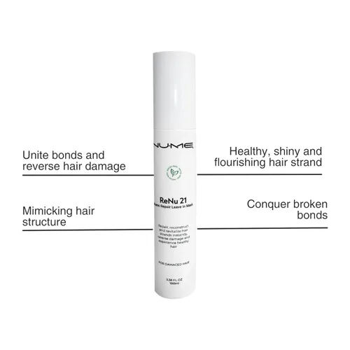 Vista 3 de ReNu21 Nano Repair - Máscara sin enjuague Tratamiento de mascarilla capilar sin enjuague para reparar el cabello seco o dañado Crecimiento