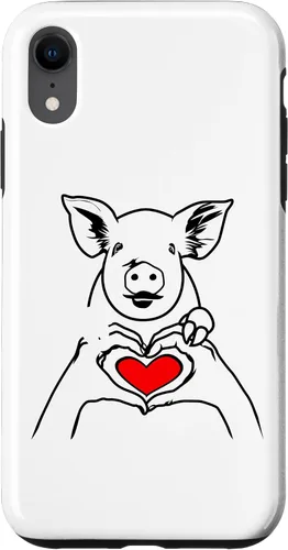 Vista 8 de iPhone 15 Line Art Pig Lover Granjero Pigs Farm Case