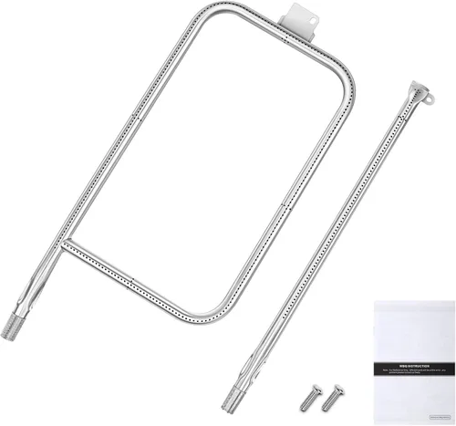 Vista 11 de Uniflasy 60040 Tubo quemador de parrilla de 17 pulgadas para Weber Q1200 Q1000 Q100 Q120 304 Acero inoxidable Baby Q 386001 386002 516002, 516001