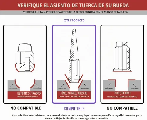 Vista 5 de Piezas de accesorios de rueda, 20 piezas de 1/2 "-20 roscas estriadas de 3.35 pulgadas de largo, tuercas hexagonales negras para Ford Mustang Jeep