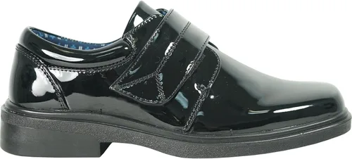 Vista 5 de bravo! Mocasines clásicos sin cordones y cordones Oxford William Kid Dress Shoe Uniforme escolar con plantilla extraíble y punta cuadrada Negro