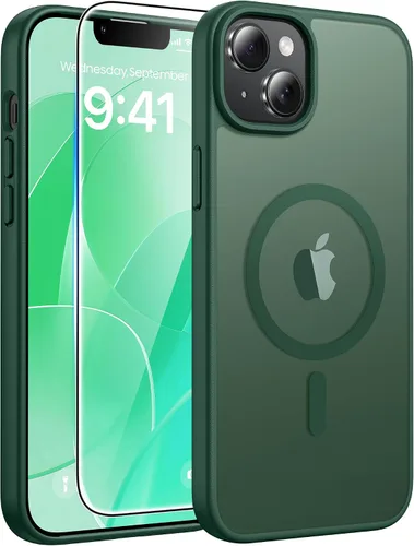 Vista 187 de FNTCASE - Funda para iPhone 16 Pro: magnética, mate, translúcida, de grado militar, protectora contra caídas, resistente, fina, duradera y a prueba