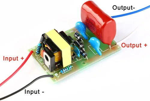 Vista 2 de 2 piezas DC-DC 3V-4.2V 3.7V a 1500V-2000V 1800V Módulo generador de alto voltaje Módulo de impulso de pulso de arco Booster DC-DC Step Up Power Board