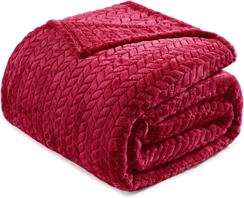 Vista 23 de Exclusivo Mezcla Manta de forro polar para sofá, 50 x 70 pulgadas, camello
