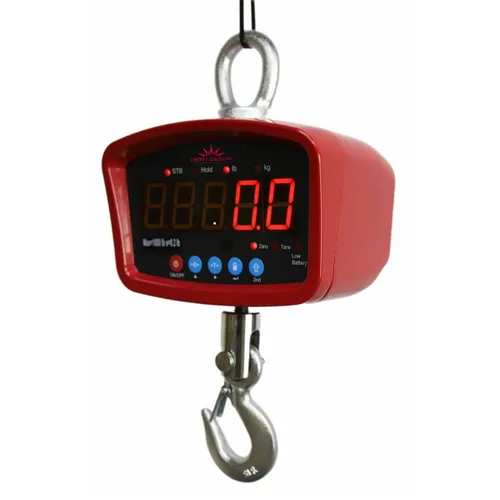 Vista 3 de Liberty LS-924 - Báscula mediana para grúa de uso general con pantalla LED, báscula digital para colgar en almacén 3000 libras x 0.5 libras