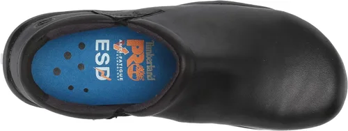 Vista 5 de Timberland PRO Zuecos de trabajo Newbury ESD sin cordones para mujer, Negro