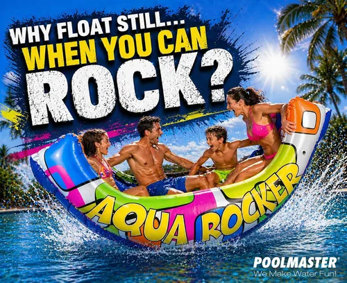 Vista 2 de Poolmaster Flotador de piscina, Aqua Rider 88 de largo x 52 de ancho, desinflado