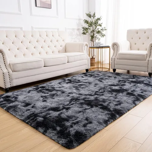 Vista 107 de Softlife Alfombra naranja para dormitorio, alfombra de felpa esponjosa para sala de estar para niñas, alfombra lanuda para niños, alfombra suave