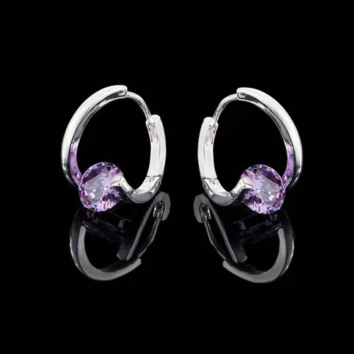 Vista 5 de Lymphatic Prime - Aretes de acupresión para actividad linfática Aretes de aro de drenaje linfático con germanio para regalos de cumpleaños