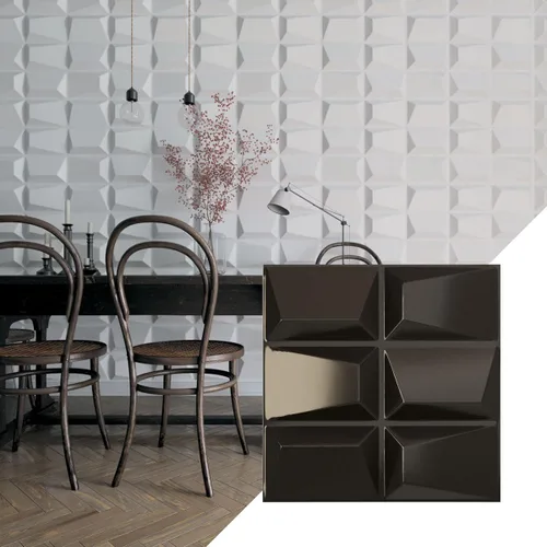 Vista 31 de Ekena Millwork WP20X20STWH 19 5/8 pulgadas de ancho x 19 5/8 pulgadas de alto Stratford EnduraWall Decorativo 3D Panel de pared cubre 2.67 pies