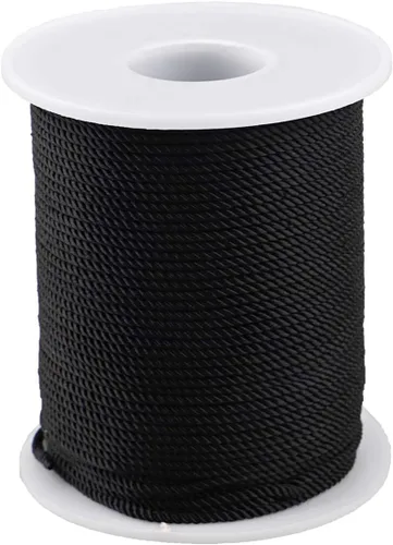 Vista 20 de Cuerda de nailon trenzado de 3 capas para jardinería, manualidades, fabricación de pulseras (0.059 in-164 pies, verde militar)