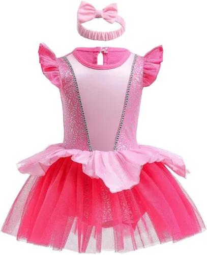 Vista 113 de Dressy Daisy Disfraz de princesa para bebé, disfraz de tutú de tul para cumpleaños, Halloween, traje con diadema
