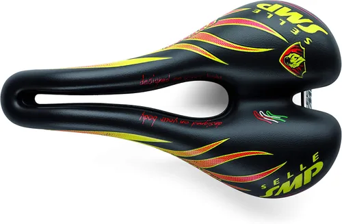 Vista 8 de Selle SMP TRK - Sillín medio extremo, negro/amarillo/rojo