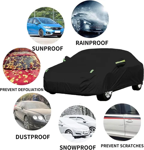 Vista 2 de Ajuste personalizado para funda de auto Audi, para todo tipo de clima, impermeable, protección UV, resistente al viento, para todo tipo de clima