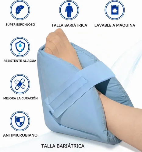 Vista 8 de NYOrtho Protector de Talón para Presión - 2 Botas Ultra Suaves - 2 Almohadas de Pie de Doble Capa para Presión - Protectores de Talón para Llagas