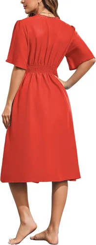 Vista 5 de Ekouaer Pareos para traje de baño para mujer, sexy, frente abierto, bikini, kimono, cárdigan, salida de baño, ropa de playa larga y fluida