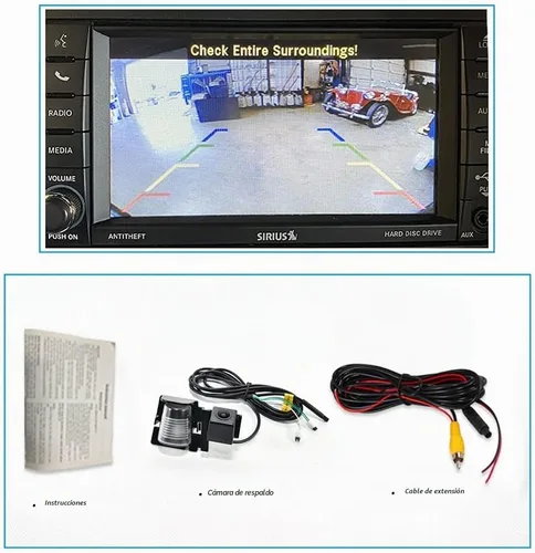 Vista 8 de EWAY Cámara de seguridad de marcha atrás para Jeep Wrangler JK JKU 2007-2018 cámaras de visión trasera impermeable fácil montaje con línea