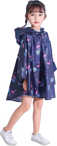Vista 3 de Spmor Chaqueta de lluvia con capucha para niños