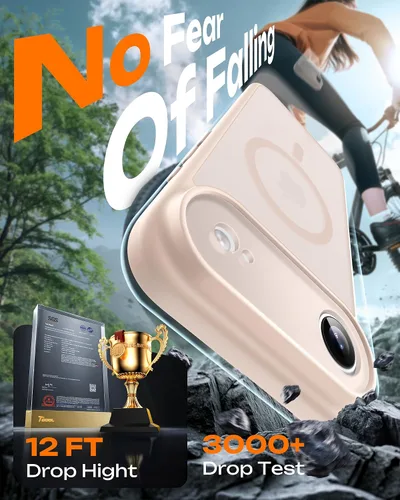 Vista 555 de TOCOL Funda para iPhone 11, compatible con Magsafe, protección completa de cámara, imanes integrados, protección contra caídas, funda translúcida
