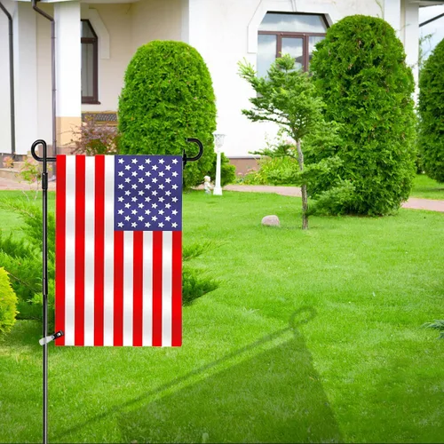Vista 5 de Tapones de goma para bandera de jardín y tigre, paquete de 10 piezas, topes de goma, clips antiviento para banderas de jardín, tapón y clip