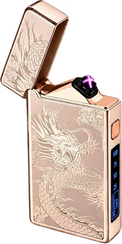 Vista 12 de SKRFIRE Encendedor de plasma de doble arco, recargable por USB, resistente al viento y sin llama para campamento, barbacoa, parrilla, hoguera, vela