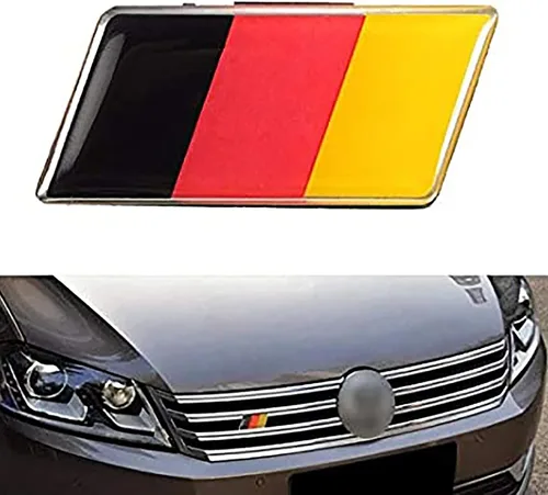 Vista 4 de Auto Universal Bandera Nacional Parachoques Parachoques Coche Pegatina Emblema Insignia (Alemania)