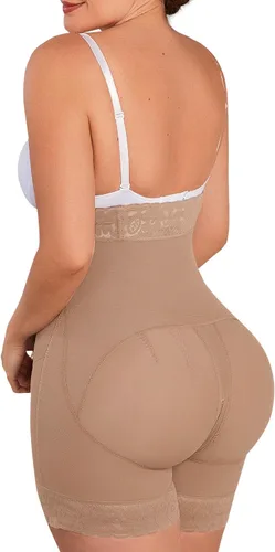 Vista 4 de LadySlim by NuvoFit 005 Fajas Colombianas Reductoras y Moldeadoras Postparto de Mujer Faja adelgazante levantadora de glúteos para mujer