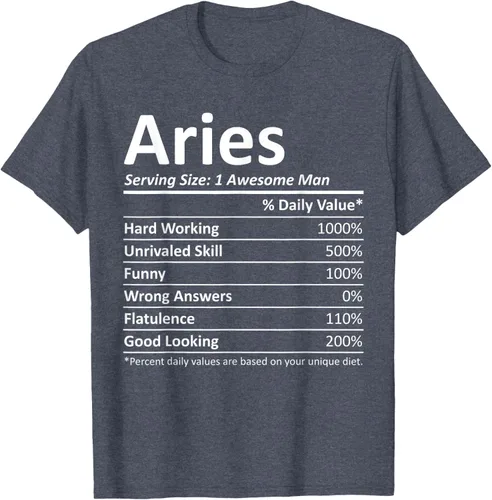 Vista 52 de ARIES Nutrition - Camiseta divertida de regalo con nombre personalizado para cumpleaños, Negro, S