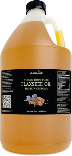 Vista 11 de GreenIVe Aceite de semilla de lino 100% puro prensado en frío, cultivado en Estados Unidos, alto contenido vegano de ácidos grasos Omega 3 6 9