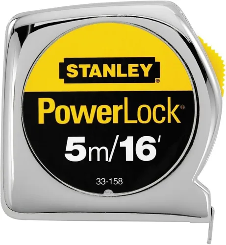 Vista 12 de Stanley 33-231 Regla de cinta Powerlock resistente de 9.8 ft x 1/2 pulgada con caja de metal