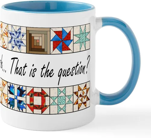 Vista 142 de CafePress Ascii - Taza de café de cerámica, taza de té, 11 onzas