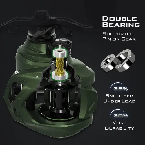Vista 8 de KastKing Spartacus II Baitcasting Fishing Reel, 6oz Ultralight Baitcaster Reel, Super Smooth with 17.6 LB Carbon Fiber Drag, 7.2:1 Gear Ratio, 39mm