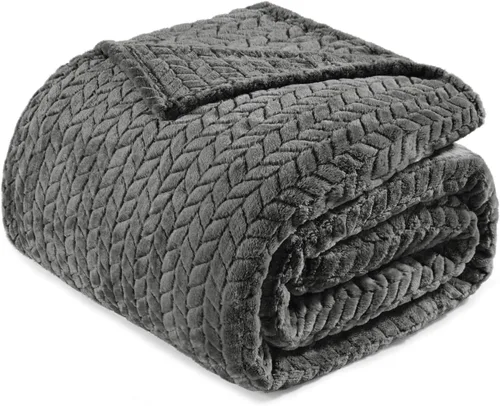 Vista 38 de Exclusivo Mezcla Manta de forro polar para sofá, 50 x 70 pulgadas, camello