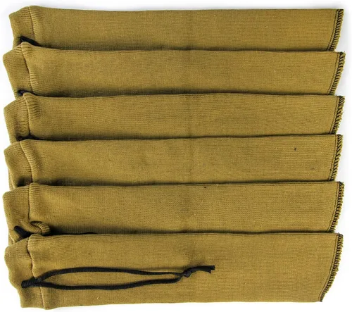 Vista 15 de GUGULUZA Calcetines extra gruesos para pistolas, calcetín de pistola para pistola, paquete de 4/5/6 fundas de pistola tratadas de silicona de punto