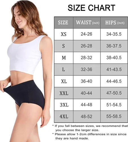 Vista 6 de HAVVIS - Ropa interior de cintura alta y de algodón para mujer, que disimula la barriga, jacquard con rosas, paquete múltiple
