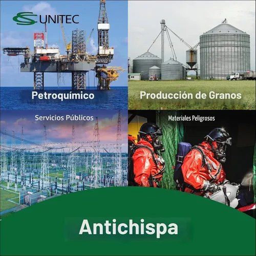 Vista 3 de CS Unitec Llave ajustable sin chispas y no magnética Herramienta de bronce de aluminio de 6 pulgadas, certificado TUV y libre de berilio