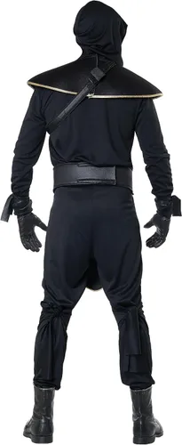 Vista 4 de Elite Assassin - Disfraz de ninja para hombre adulto